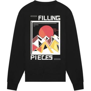 Filling Pieces, Sweatshirts & Hoodies, unisex, Zwart, 2Xl, Sweatshirt Sunset Black