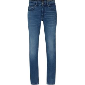 Hugo Boss, Jeans, Heren, Blauw, W33 L32, Katoen, Slim-fit Jeans