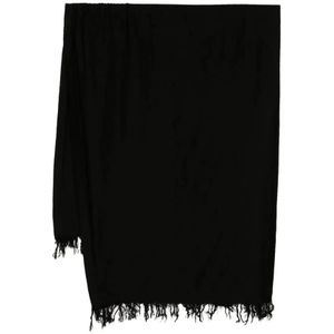 Rick Owens, Winter Scarves Zwart, Heren, Maat:ONE Size