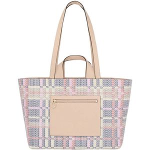 Tous, Tassen, Dames, Veelkleurig, ONE Size, Beige Textiel Tote Tas