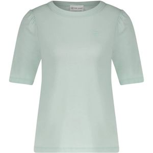 Jane Lushka, Tops, Dames, Blauw, S, Dory Pofmouw T-Shirt | Aqua