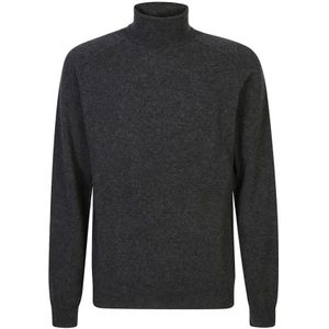 Roberto Collina, Truien, Heren, Grijs, XL, Grijze Sweaters voor Mannen