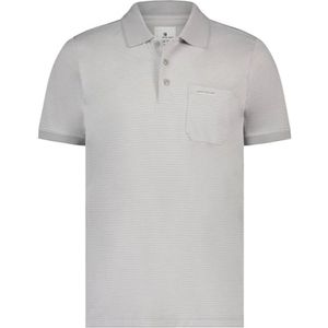 State of Art, Grijze polo met korte mouwen Grijs, Heren, Maat:2XL