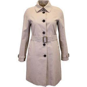 Burberry Vintage, Pre-owned, Dames, Beige, M, Katoen, Pre-owned Cotton outerwear