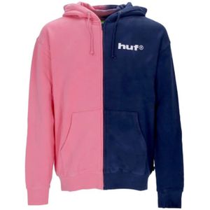 Huf, Sweatshirts & Hoodies, Heren, Roze, XL, Sweater met rits