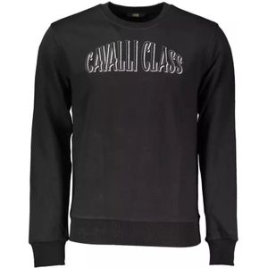 Cavalli Class, Sweatshirts & Hoodies, Heren, Zwart, M, Katoen, Sweatshirts