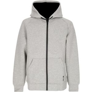 Propaganda, Sweatshirts & Hoodies, Heren, Grijs, S, Katoen, Grijze Hooded Neopreen Jas Ritssluiting