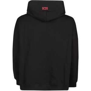 Gcds, Sweatshirts & Hoodies, Heren, Zwart, S, Katoen, Logo Sweatshirt