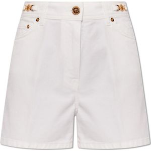 Versace, Korte broeken, Dames, Wit, W29, Denim, Denim shorts
