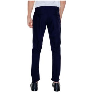 Antony Morato, Broeken, Heren, Blauw, S, Polyester, Blauwe Zip Broek met Zakken