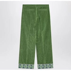 Valentino Garavani, Broeken, Heren, Groen, M, Wijde Losse Broek