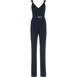 Max Mara Studio, Jumpsuits & Playsuits, Dames, Blauw, S, Blauwe Studio Broek