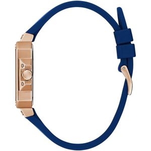 Guess, Accessoires, Dames, Blauw, ONE Size, Dames Armbandhorloge Libra Multifunction blauw, roségoud 34 mm Gw 0618L2