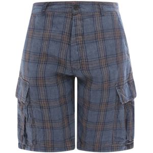 Original Vintage, Casual Shorts Blauw, Heren, Maat:L