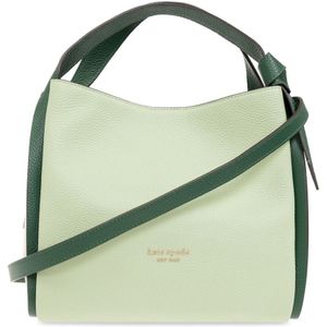 Kate Spade, Tassen, Dames, Groen, ONE Size, Leer, Knoop Medium schoudertas