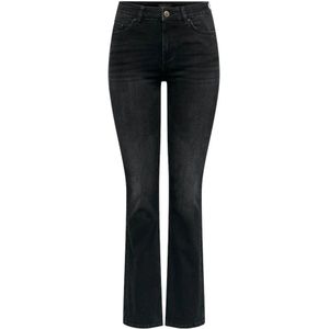 Only, Jeans, Dames, Zwart, XL L32, Denim, Slim-fit Jeans