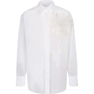 Brunello Cucinelli, Blouses & Shirts, Dames, Wit, S, Katoen, T-Shirts