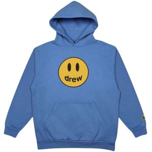 Drew House, Sweatshirts & Hoodies, Heren, Blauw, S, Katoen, Sky Blue Deconstructed Mascot Hoodie