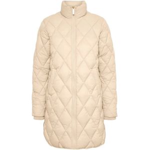 Part Two, Stijlvolle OTW Parka voor Vrouwen Beige, Dames, Maat:L