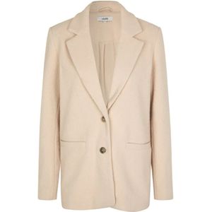 mbyM, Beige wollen blazer Ballard Beige, Dames, Maat:S