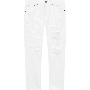 Dondup, Jeans, Heren, Wit, W35, Moderne Slim Fit Carrot Jeans