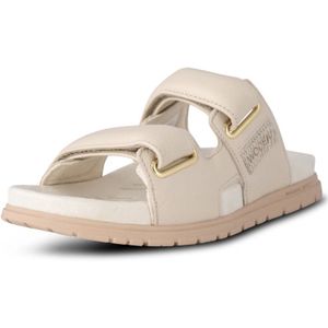 Woden, Schoenen, Dames, Beige, 39 EU, Leer, Lisa Leather Sandalen