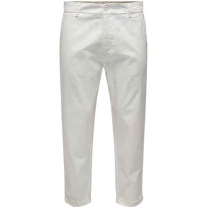 Only & Sons, Slim Fit Jeans Wit, Heren, Maat:W34 L32