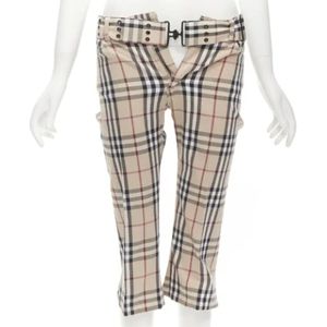 Burberry Vintage, Pre-owned, Dames, Bruin, S, Katoen, Pre-owned Cotton bottoms