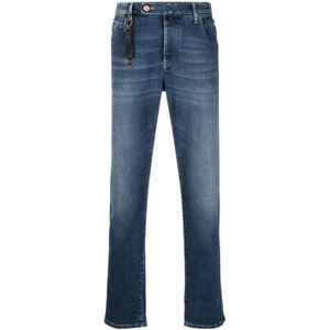 Incotex, Jeans, Heren, Blauw, W33, Denim, Slim-fit Jeans