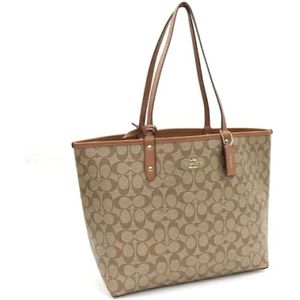 Coach Pre-owned, Pre-owned, Dames, Bruin, ONE Size, Katoen, Pre-owned Canvas shoulder-bags