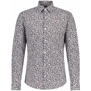 Hugo Boss, Overhemden, Heren, Veelkleurig, XL, Gestreept Roan Overhemd