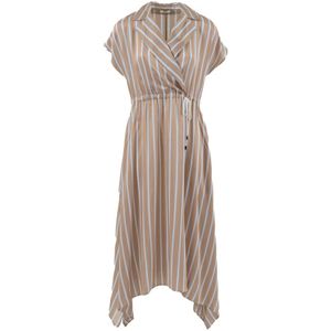 Peserico, Kleedjes, Dames, Beige, XL, Maxi Dress