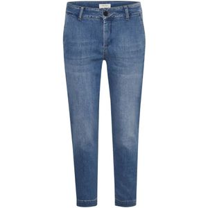 Part Two, Jeans, Dames, Blauw, W29, Casual Cropped Jeans