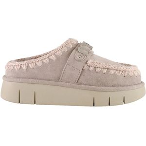 Mou, Schoenen, Dames, Roze, 40 EU, Leer, Casual Roze Leren Klomp