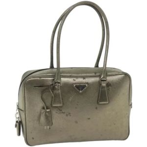 Prada Vintage, Pre-owned Leather prada-bags Grijs, Dames, Maat:ONE Size