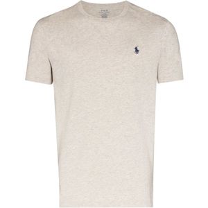 Ralph Lauren, Tops, Heren, Grijs, L, Katoen, Grijze Polo Pony Geborduurde Tee