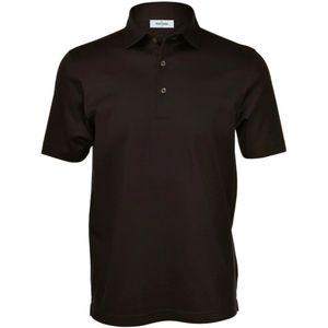 Gran Sasso, Tops, Heren, Bruin, M, Bruine Polo Shirt
