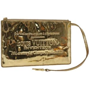 Louis Vuitton Vintage, Tweedehands Canvas Louis Vuitton tassen Geel, Dames, Maat:ONE Size