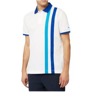 Harmont & Blaine, Tops, Heren, Wit, S, Katoen, Witte Katoenen Polo Shirt - Lente/Zomer 2024