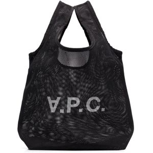 A.p.c., Tassen, Dames, Zwart, ONE Size, Polyester, Rebound Shopper in Zwart