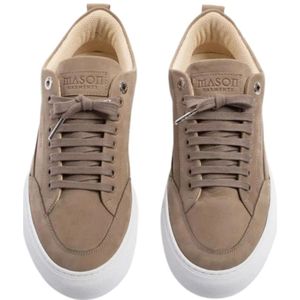 Mason Garments, Schoenen, Heren, Bruin, 43 EU, Stijlvolle Tia Sneakers Zand