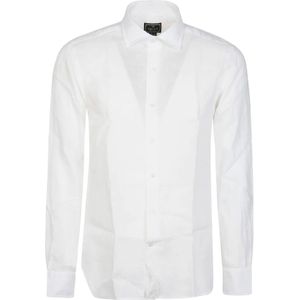 Orian, Overhemden, Heren, Wit, L, Linnen, Bianco Slim Fit Overhemd