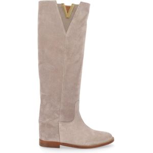 Via Roma 15, High Boots Beige, Dames, Maat:37 1/2 EU