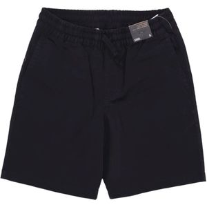 Vans, Korte broeken, Heren, Zwart, M, Zwarte elastische taille shorts - Range II