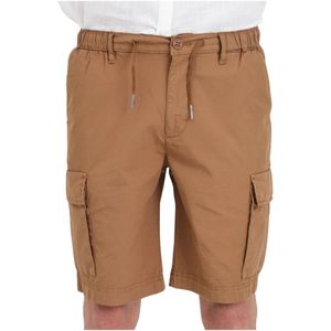 BomBoogie, Cargo Bruine Shorts Bruin, Heren, Maat:3XL