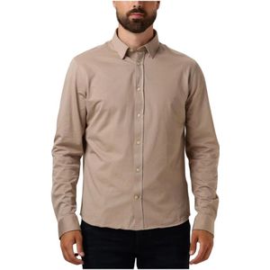 Matinique, Overhemden, Heren, Beige, L, Casual Taupe Overhemd voor Mannen