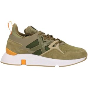 Munich, Schoenen, Heren, Groen, 41 EU, Suède, Groene Suède Sneakers Lente/Zomer