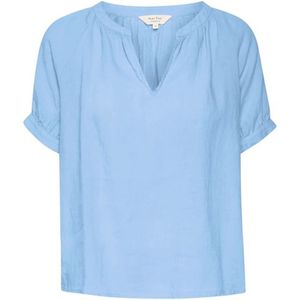 Part Two, Blouses & Shirts, Dames, Blauw, 2Xl, Linnen, Popsypw Bl Blouse in Dusk Blue