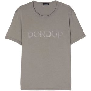 Dondup, Tops, Heren, Grijs, XL, Katoen, T-Shirts