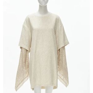 Chloé Pre-owned, Pre-owned, Dames, Beige, M, Polyester, Pre-owned Viscose dresses